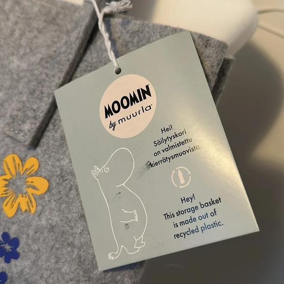 Moomin Tote Felt Gray NWT - Picture 2 of 5